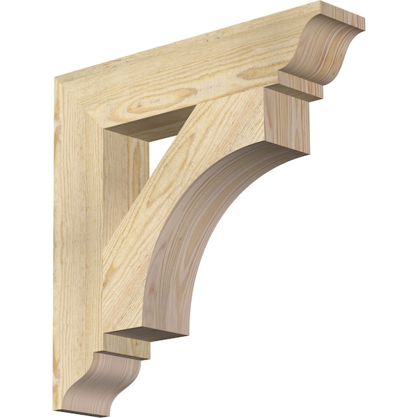 Ekena Millwork Westlake Traditional Rough Sawn Bracket, Douglas Fir, 4"W x 20"D x 20"H BKT04X20X20WTL01RDF - main